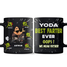 Load image into Gallery viewer, Personalized Yoda Best Farter Mug Custom Name Gift for Dad