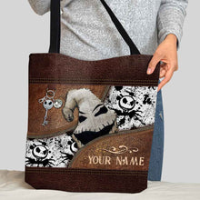Load image into Gallery viewer, Personalized Nightmare Tote Bag Custom Name Gift for Halloween