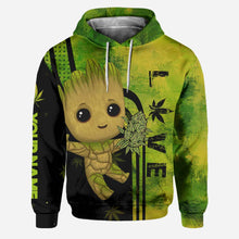Load image into Gallery viewer, Personalized Weed Hoodie & Leggings Custom Name Gift