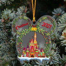 Load image into Gallery viewer, Personalized Christmas Mouse Ears Ornament Custom Gift Decoration