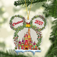 Load image into Gallery viewer, Personalized Christmas Mouse Ears Ornament Custom Gift Decoration