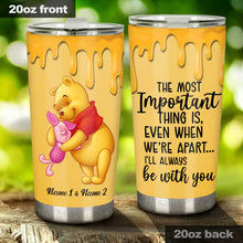 Load image into Gallery viewer, Personalized Winnie the Pooh Tumbler Custom Names Bestie Gift