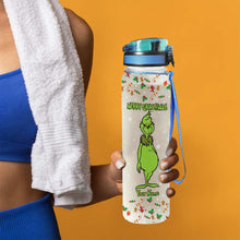 Load image into Gallery viewer, Personalized Water Tracker Bottle Merry Grinchmas Gift for Christmas