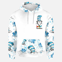Load image into Gallery viewer, Personalized Autism Awareness Hoodie and Leggings Set for Kids Adults