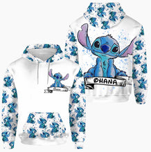 Load image into Gallery viewer, Personalized Ohana Family Hoodie and Leggings Set Gift