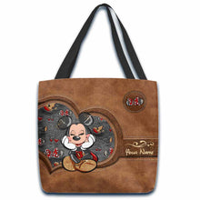 Load image into Gallery viewer, Personalized Mouse Ears Tote Bag Custom Name Gift for Her