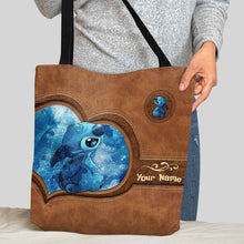 Load image into Gallery viewer, Personalized Tote Bag with Custom Name | Cute Stitch Design