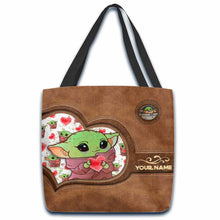 Load image into Gallery viewer, Personalized Tote Bag Custom Name Cute Character Design Gift