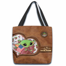 Load image into Gallery viewer, Personalized Independence Day Tote Bag Custom Name Gift