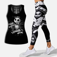 Load image into Gallery viewer, Personalized Hollow Tank Top & Leggings Set for Halloween, Custom Name Gift