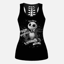 Load image into Gallery viewer, Personalized Hollow Tank Top & Leggings Set for Halloween, Custom Name Gift