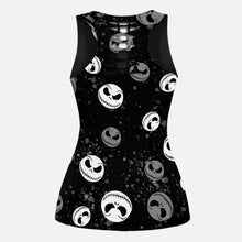 Load image into Gallery viewer, Personalized Hollow Tank Top & Leggings Set for Halloween, Custom Name Gift