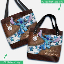 Load image into Gallery viewer, Personalized Autism Awareness Tote Bag Custom Name Gift