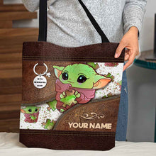 Load image into Gallery viewer, Personalized Autism Awareness Tote Bag Custom Name Gift