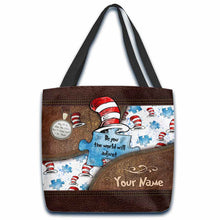Load image into Gallery viewer, Personalized Autism Awareness Tote Bag Custom Name Gift