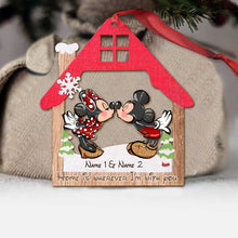 Load image into Gallery viewer, Personalized Christmas Mouse Ornament Custom Names Gift