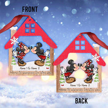 Load image into Gallery viewer, Personalized Christmas Mouse Ornament Custom Names Gift
