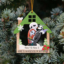Load image into Gallery viewer, Personalized Christmas Ornament Home Is Wherever I Am Gift