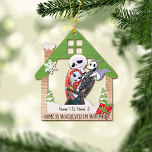 Load image into Gallery viewer, Personalized Christmas Ornament Home Is Wherever I Am Gift