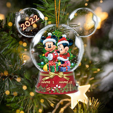 Load image into Gallery viewer, Personalized Winter Wonderland Mouse Acrylic Ornament Gift