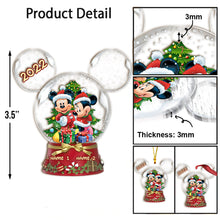 Load image into Gallery viewer, Personalized Winter Wonderland Mouse Acrylic Ornament Gift