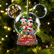 Load image into Gallery viewer, Personalized Winter Wonderland Mouse Acrylic Ornament Gift