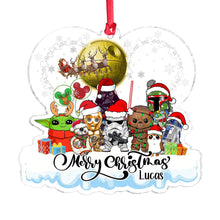 Load image into Gallery viewer, Personalized Star Wars Christmas Ornament Custom Name Gift