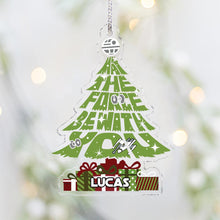 Load image into Gallery viewer, Personalized Acrylic Christmas Ornament May The Force Be With You Gift