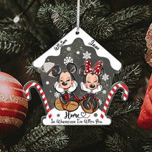 Load image into Gallery viewer, Personalized Christmas Mouse Ornament Custom Names Gift