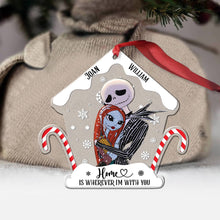 Load image into Gallery viewer, Personalized Nightmare Before Christmas Ornament Custom Name Gift for Couple