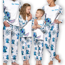 Load image into Gallery viewer, Personalized Christmas Pajama Set with Stitch Design for Family