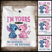 Load image into Gallery viewer, Personalized I'm Yours T-shirt & Hoodie with Custom Names for Couple Gift
