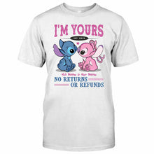 Load image into Gallery viewer, Personalized I'm Yours T-shirt & Hoodie with Custom Names for Couple Gift