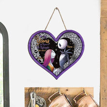 Load image into Gallery viewer, Personalized Nightmare Before Christmas Wood Sign Gift for Couple