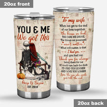 Load image into Gallery viewer, Personalized Tumbler Custom You & Me Gift for Wife Wedding Anniversary