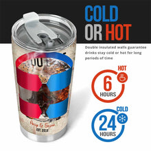 Load image into Gallery viewer, Personalized Tumbler Custom You & Me Gift for Wife Wedding Anniversary