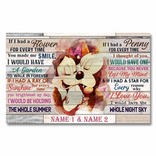 Load image into Gallery viewer, Personalized Couple Mouse Poster Love Message Gift