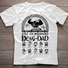 Load image into Gallery viewer, Personalized Demi-Dad T-Shirt & Hoodie Custom Name Gift for Father's Day