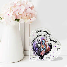 Load image into Gallery viewer, Personalized Acrylic Heart Plaque Custom Couple Gift for Anniversary