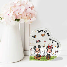Load image into Gallery viewer, Personalized Couple Acrylic Plaque Custom Heart Shape Gift