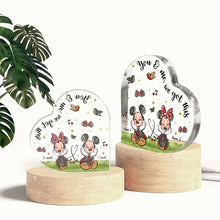 Load image into Gallery viewer, Personalized Couple Acrylic Plaque Custom Heart Shape Gift