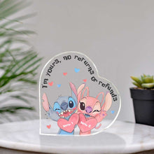 Load image into Gallery viewer, Personalized Custom Shaped Acrylic Plaque for Couples - Romantic Gift