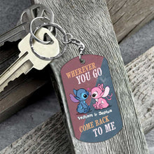 Load image into Gallery viewer, Personalized Ohana Keychain Custom Name Gift for Couples
