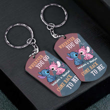 Load image into Gallery viewer, Personalized Ohana Keychain Custom Name Gift for Couples