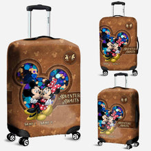 Load image into Gallery viewer, Personalized Mouse Luggage Cover with Custom Names for Couples