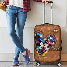 Load image into Gallery viewer, Personalized Mouse Luggage Cover with Custom Names for Couples