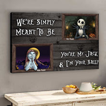 Load image into Gallery viewer, Personalized Nightmare Couple Canvas Print Custom Names Gift
