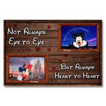 Load image into Gallery viewer, Personalized Disney Couple Canvas Print Custom Names Gift for Anniversary