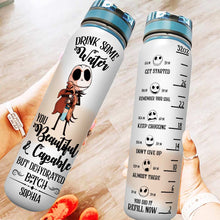 Load image into Gallery viewer, Personalized Water Tracker Bottle Custom Name Gift for Her