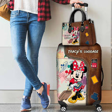 Load image into Gallery viewer, Personalized Leather Handbag & Luggage Cover Set for Travel